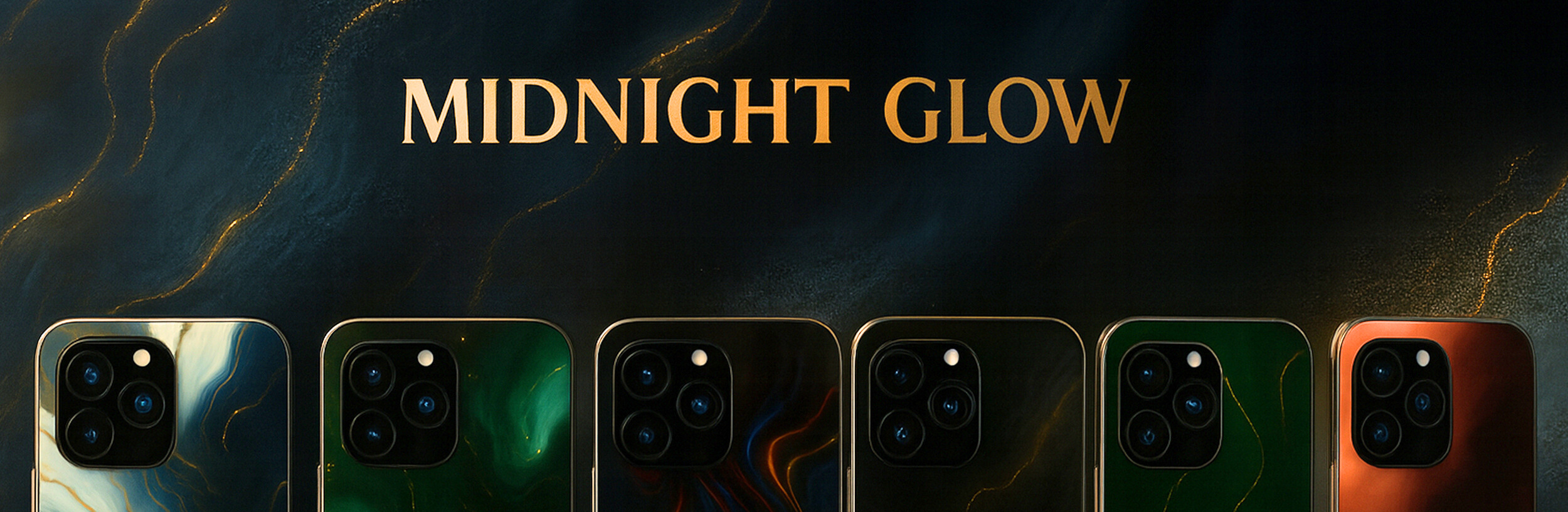 Ovitki in etuiji iz kolekcije Midnight Glow