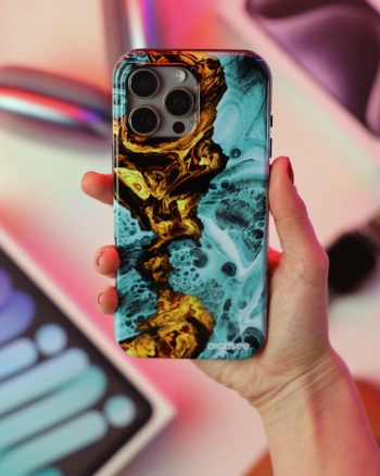 Picasee Fashion Case MagSafe za Apple iPhone 16 Plus - Goldsky