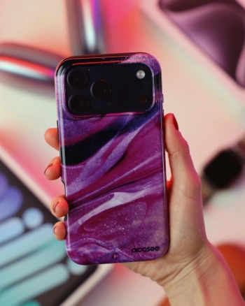 Picasee Fashion Case za Apple iPhone 13 mini - Purple glitter