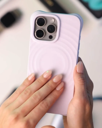 Picasee Shock-proof case s MagSafe Apple iPhone 13 Pro - Osebno graviranje - Vijolična