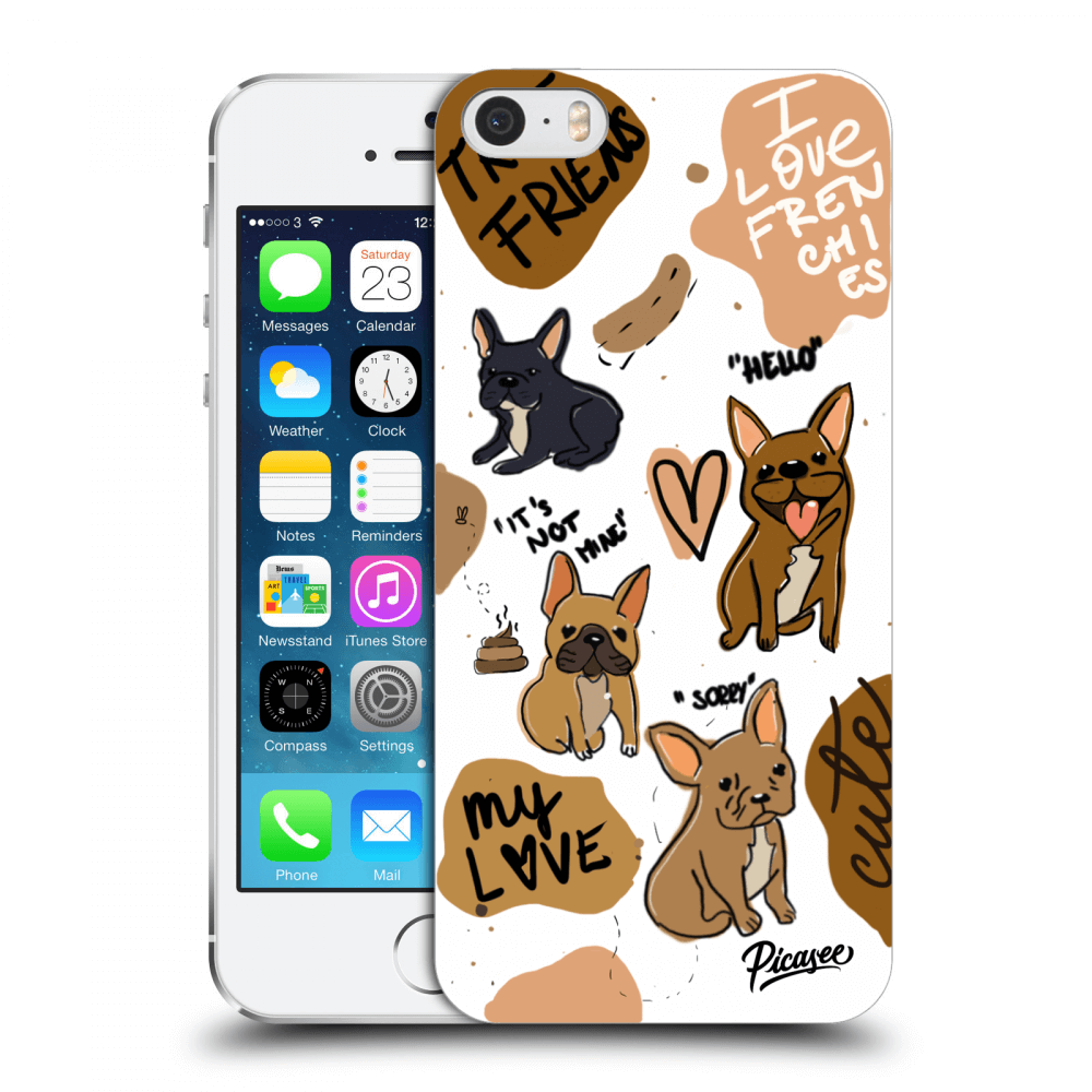 Picasee ULTIMATE CASE za Apple iPhone 5/5S/SE - Frenchies