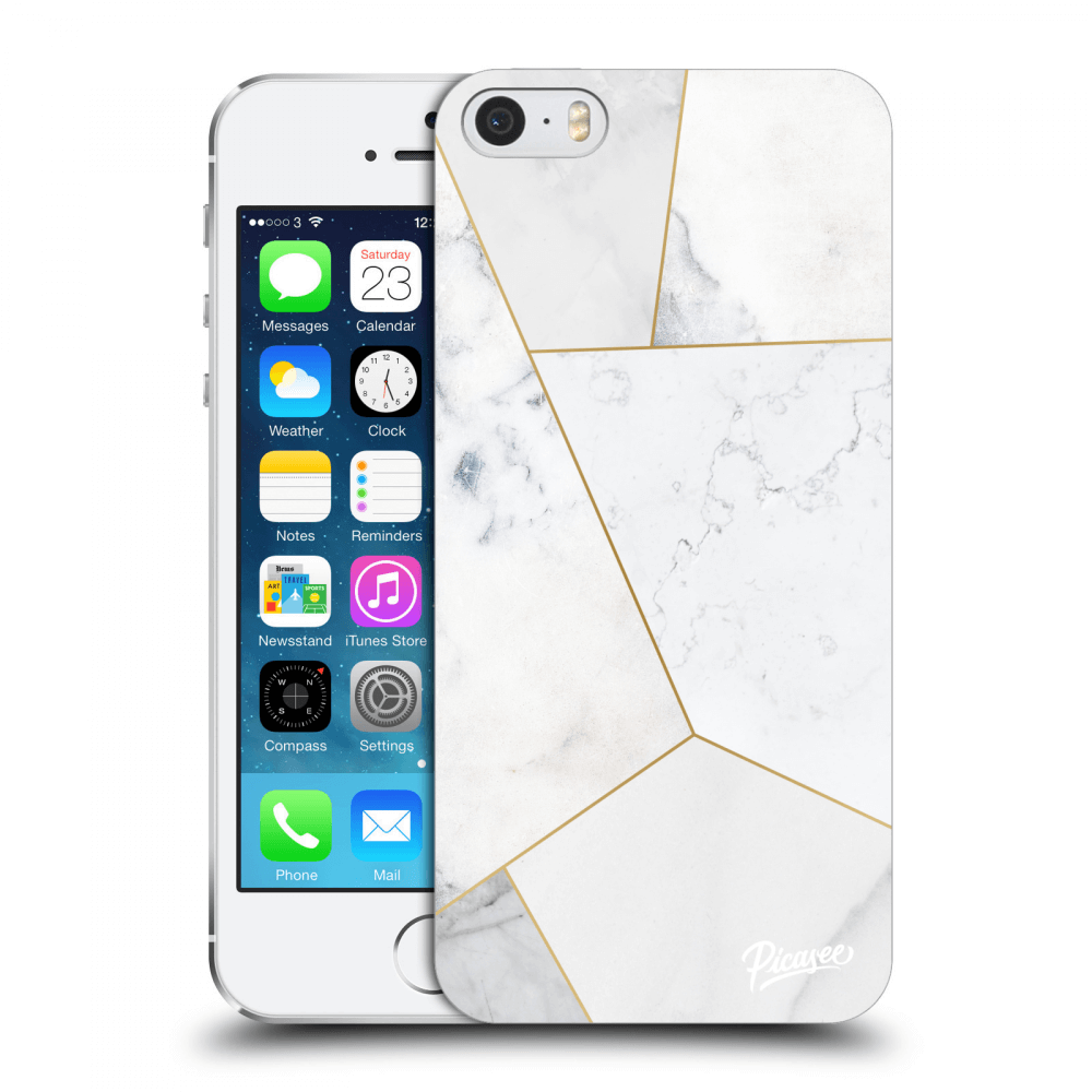 Picasee ULTIMATE CASE za Apple iPhone 5/5S/SE - White tile