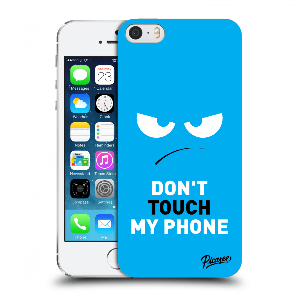 Picasee ULTIMATE CASE za Apple iPhone 5/5S/SE - Angry Eyes - Blue