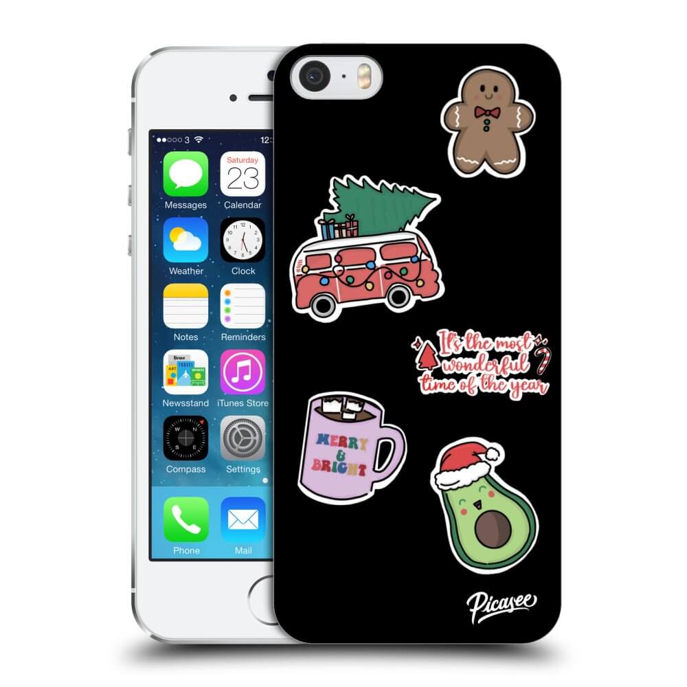 Picasee ULTIMATE CASE za Apple iPhone 5/5S/SE - Christmas Stickers