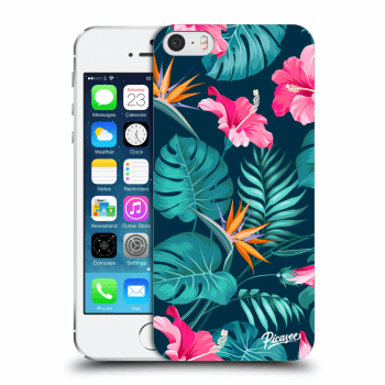 Ovitek za Apple iPhone 5/5S/SE - Pink Monstera