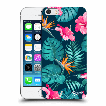 Picasee ULTIMATE CASE za Apple iPhone 5/5S/SE - Pink Monstera