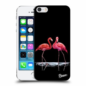 Ovitek za Apple iPhone 5/5S/SE - Flamingos couple