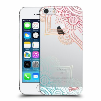 Picasee silikonski prozorni ovitek za Apple iPhone 5/5S/SE - Flowers pattern
