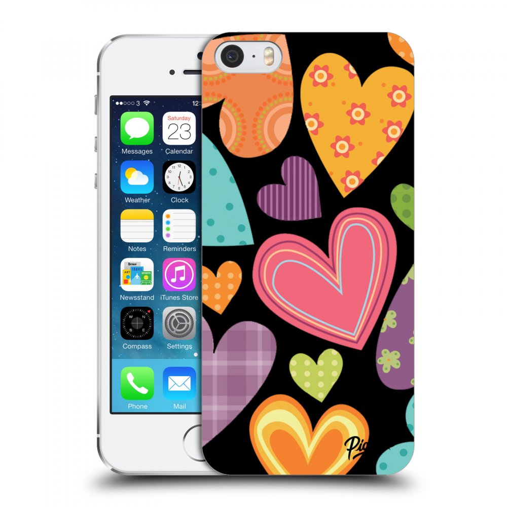 Picasee ULTIMATE CASE za Apple iPhone 5/5S/SE - Colored heart