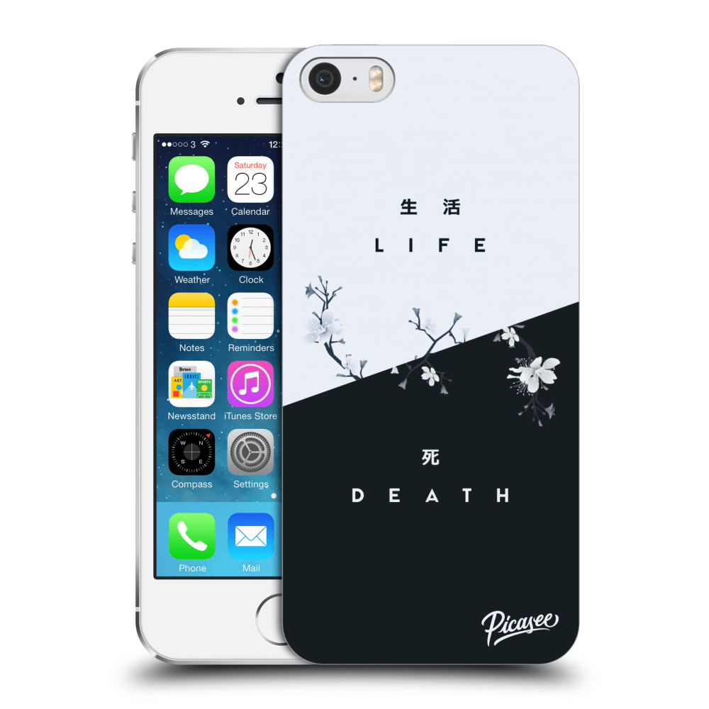 Picasee silikonski prozorni ovitek za Apple iPhone 5/5S/SE - Life - Death