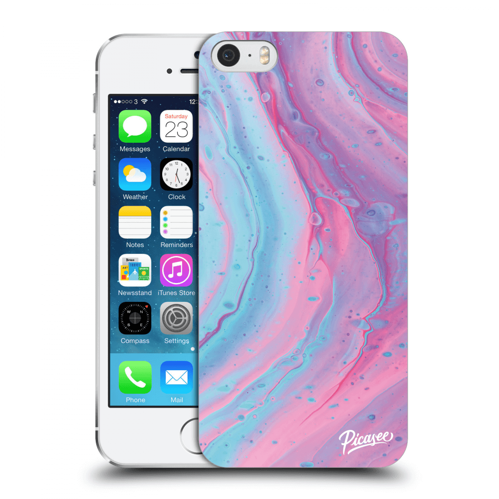 Picasee ULTIMATE CASE za Apple iPhone 5/5S/SE - Pink liquid