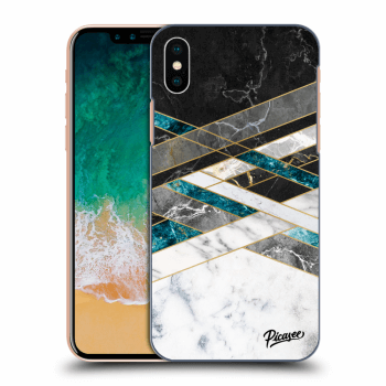 Ovitek za Apple iPhone X/XS - Black & White geometry