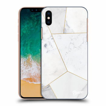 Ovitek za Apple iPhone X/XS - White tile