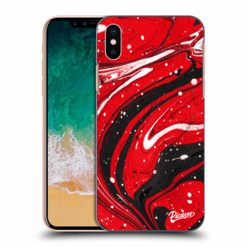 Picasee ULTIMATE CASE za Apple iPhone X/XS - Red black