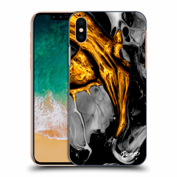 Ovitek za Apple iPhone X/XS - Black Gold