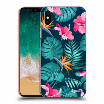 Picasee ULTIMATE CASE za Apple iPhone X/XS - Pink Monstera