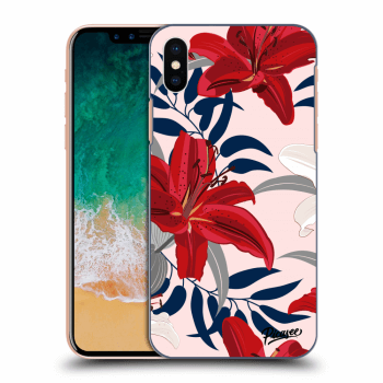 Picasee ULTIMATE CASE za Apple iPhone X/XS - Red Lily