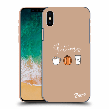 Picasee silikonski prozorni ovitek za Apple iPhone X/XS - Autumn