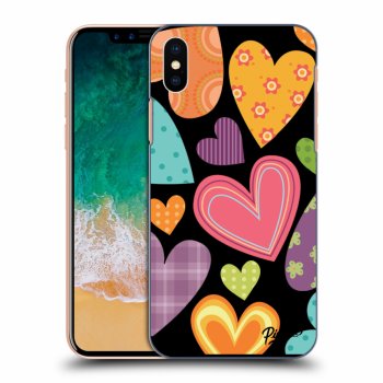 Ovitek za Apple iPhone X/XS - Colored heart
