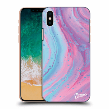 Ovitek za Apple iPhone X/XS - Pink liquid