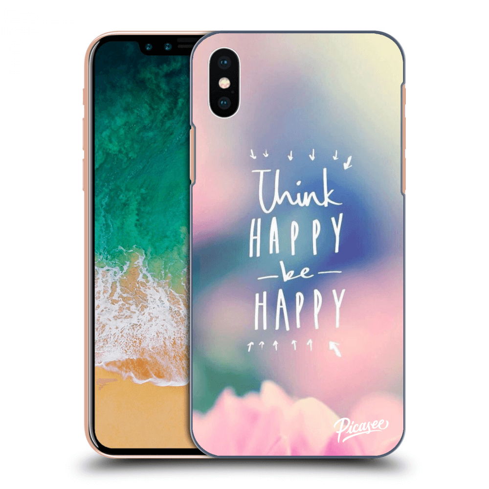 Picasee ULTIMATE CASE za Apple iPhone X/XS - Think happy be happy