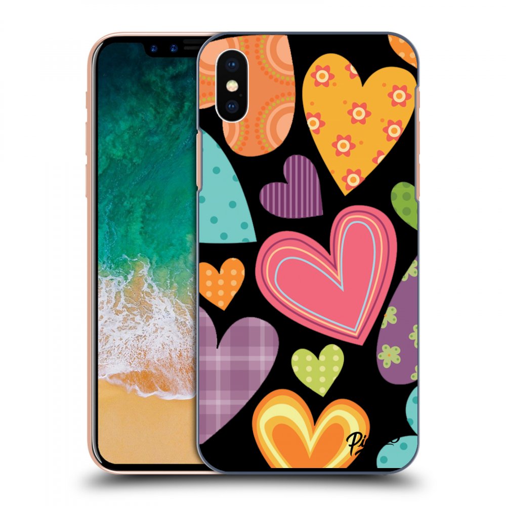 Picasee ULTIMATE CASE za Apple iPhone X/XS - Colored heart