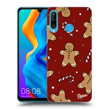 Picasee silikonski črni ovitek za Huawei P30 Lite - Gingerbread 2