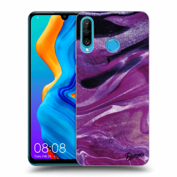 Ovitek za Huawei P30 Lite - Purple glitter