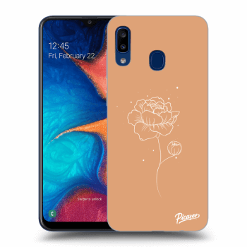 Ovitek za Samsung Galaxy A20e A202F - Peonies