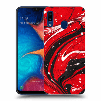 Ovitek za Samsung Galaxy A20e A202F - Red black