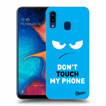 Ovitek za Samsung Galaxy A20e A202F - Angry Eyes - Blue