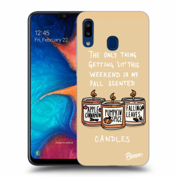 Ovitek za Samsung Galaxy A20e A202F - Candles