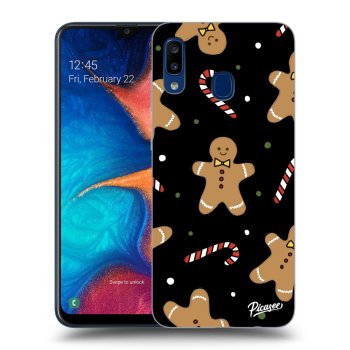 Picasee silikonski črni ovitek za Samsung Galaxy A20e A202F - Gingerbread