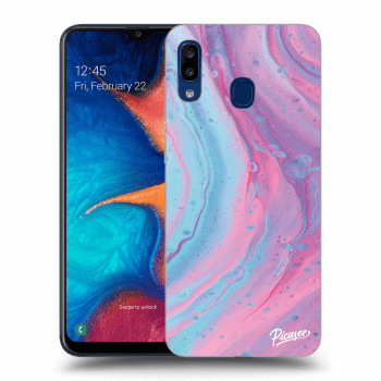 Ovitek za Samsung Galaxy A20e A202F - Pink liquid