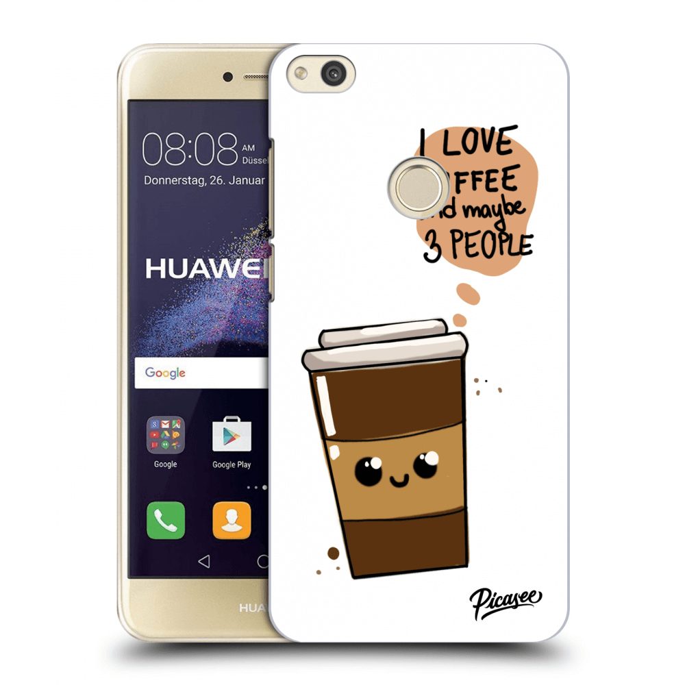 Picasee silikonski prozorni ovitek za Huawei P9 Lite 2017 - Cute coffee