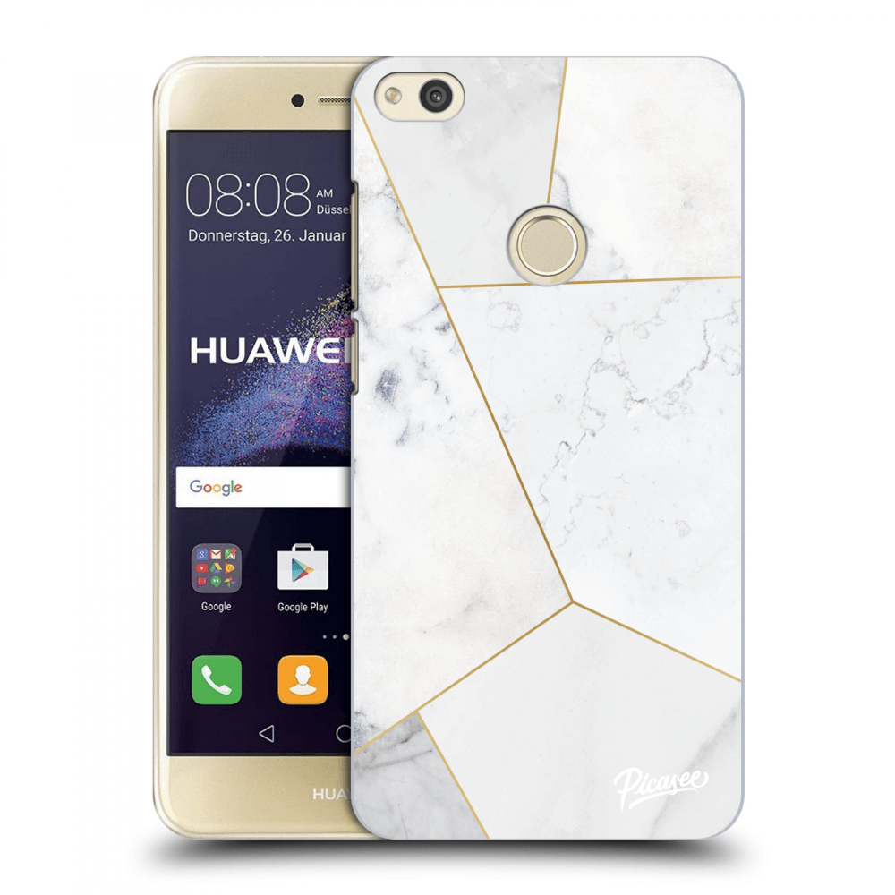 Picasee silikonski prozorni ovitek za Huawei P9 Lite 2017 - White tile