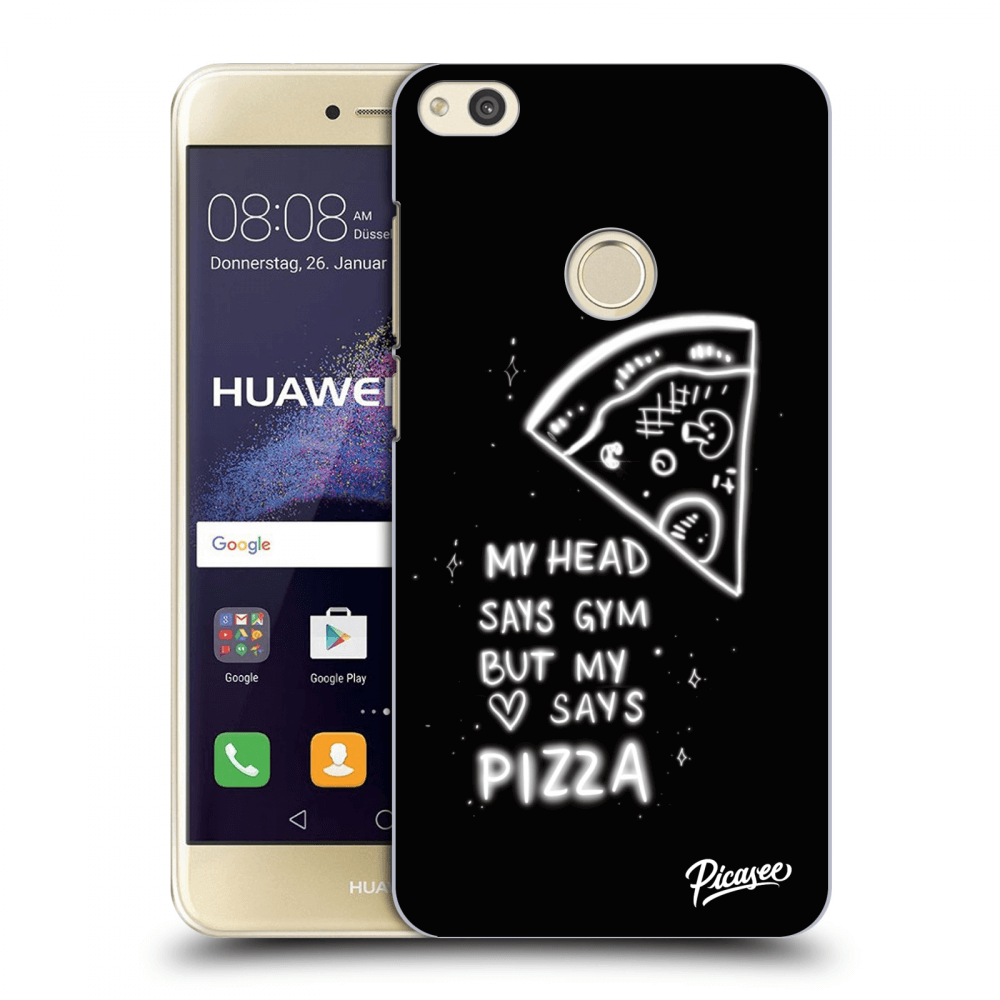Picasee silikonski prozorni ovitek za Huawei P9 Lite 2017 - Pizza