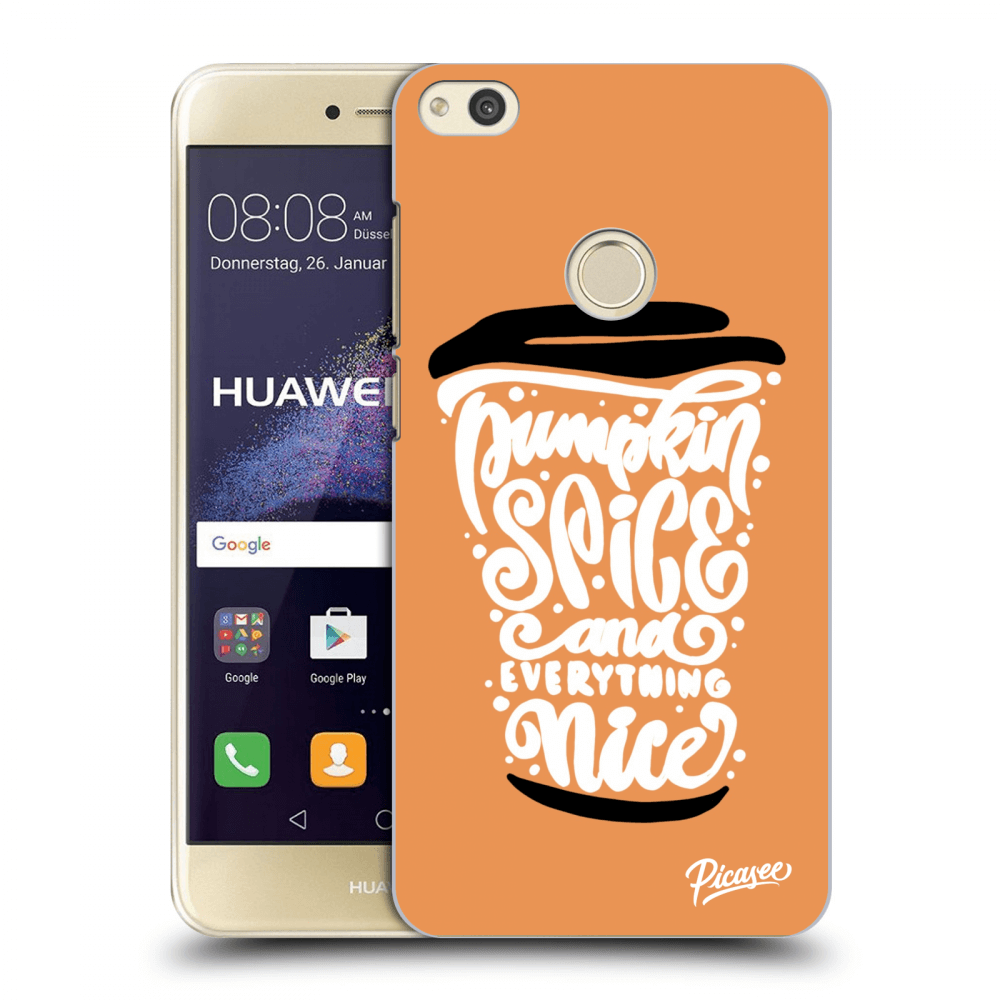 Picasee silikonski prozorni ovitek za Huawei P9 Lite 2017 - Pumpkin coffee
