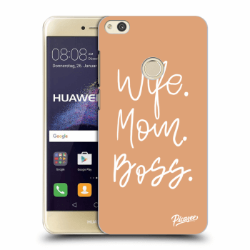 Picasee silikonski prozorni ovitek za Huawei P9 Lite 2017 - Boss Mama