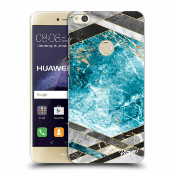 Ovitek za Huawei P9 Lite 2017 - Blue geometry