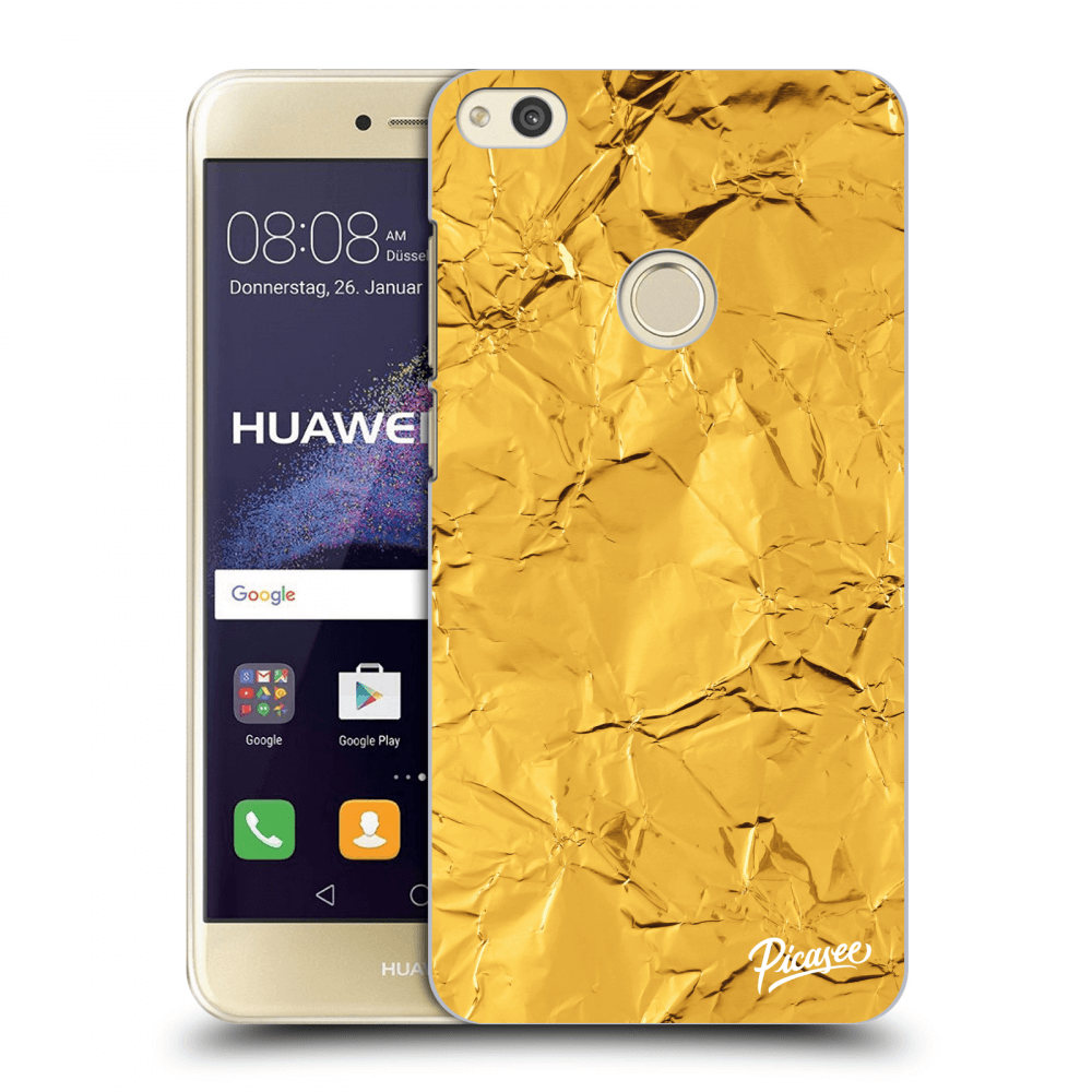 Picasee silikonski prozorni ovitek za Huawei P9 Lite 2017 - Gold