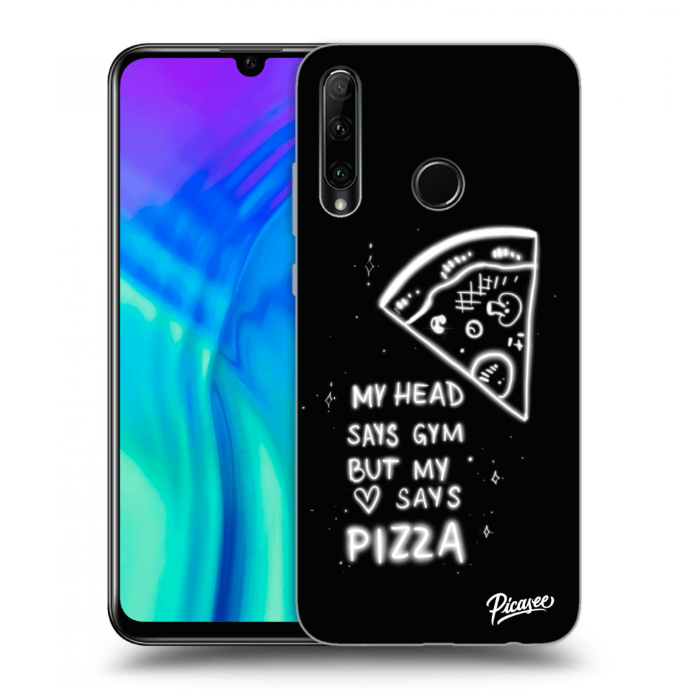 Picasee silikonski prozorni ovitek za Honor 20 Lite - Pizza