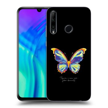 Picasee silikonski črni ovitek za Honor 20 Lite - Diamanty Black