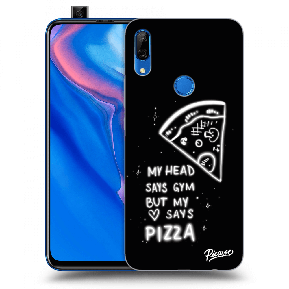 Picasee silikonski črni ovitek za Huawei P Smart Z - Pizza