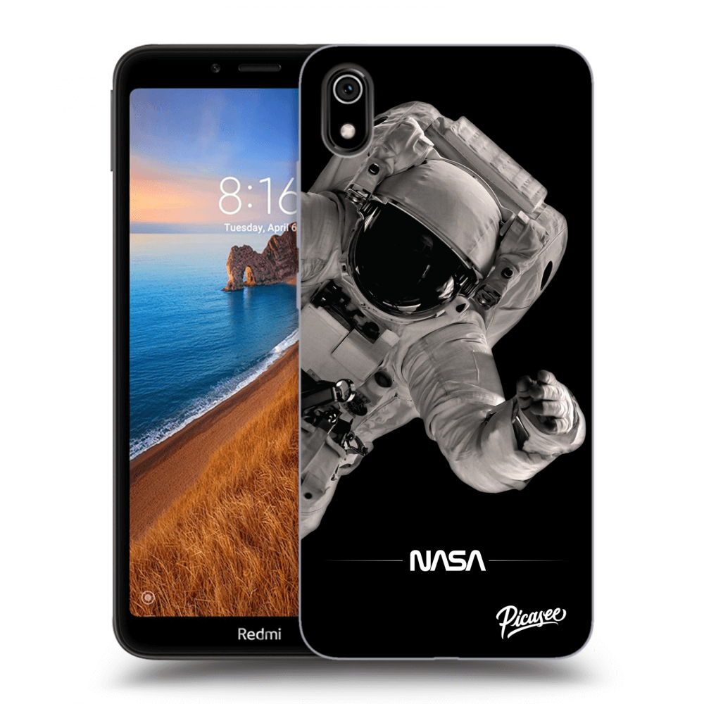 Picasee silikonski črni ovitek za Xiaomi Redmi 7A - Astronaut Big