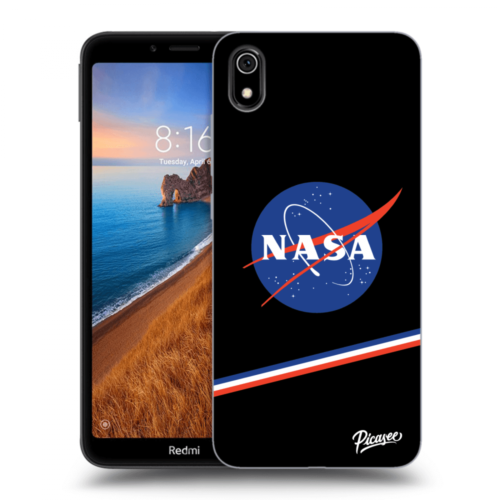 Picasee silikonski črni ovitek za Xiaomi Redmi 7A - NASA Original