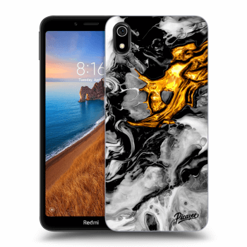 Ovitek za Xiaomi Redmi 7A - Black Gold 2