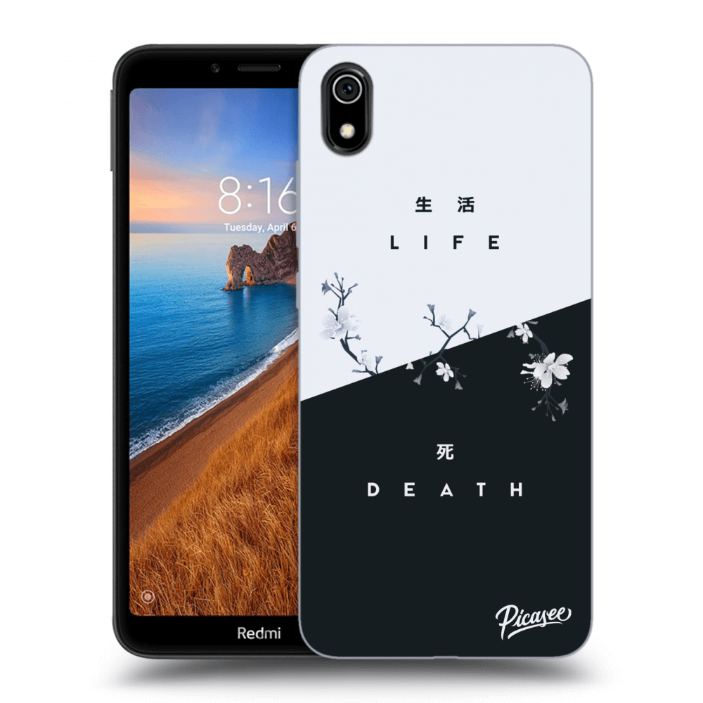 Picasee silikonski črni ovitek za Xiaomi Redmi 7A - Life - Death