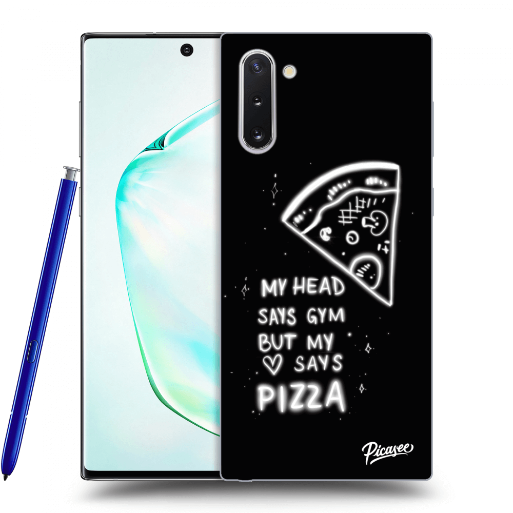 Picasee silikonski prozorni ovitek za Samsung Galaxy Note 10 N970F - Pizza