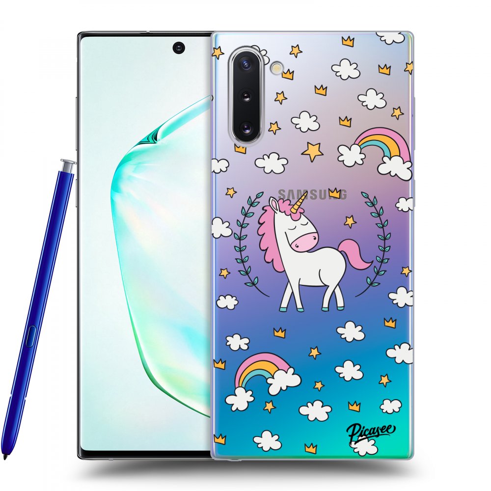 Picasee silikonski prozorni ovitek za Samsung Galaxy Note 10 N970F - Unicorn star heaven